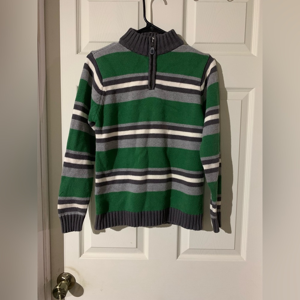 Kids Children’s Place Green Striped Sweater